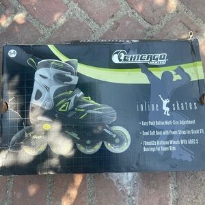 Black and Green Inline Skates for Smooth Rides